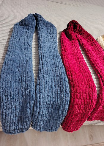 Gri Örgü atkı - Görsel 2