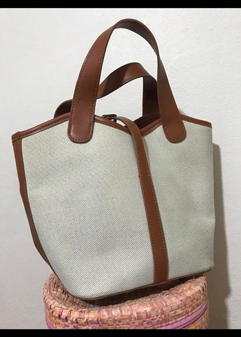 Bej Deri Minimalist Kadın Çanta - Görsel 2