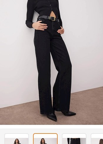 Siyah  Kadın Kot Pantolon jean - Görsel 2