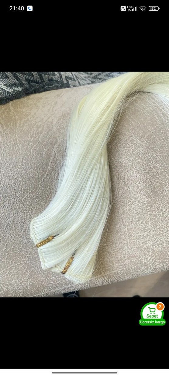 postiş saç çıtçıt saç - Görsel 2