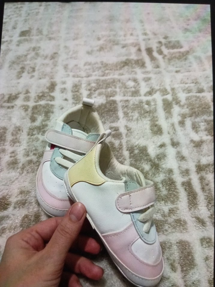 Kız Çocuk Çok Renkli Bağcıklı Spor Ayakkabı - Görsel 3