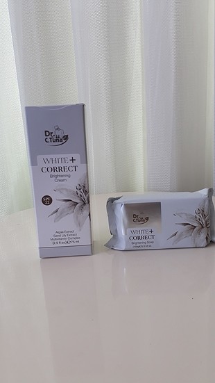 farmasi cevdet tuna white correct aydinlatici sabun ve krem 