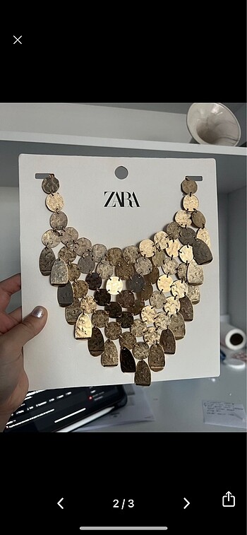 Zara zara aksesuar kolye