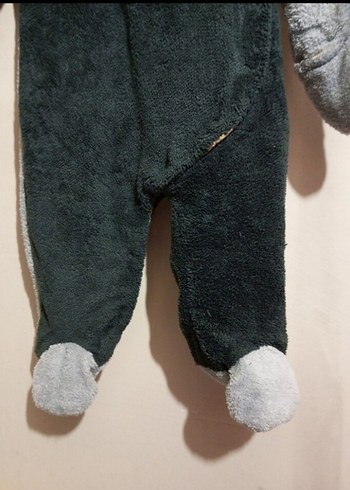 Gri Bebek Erkek Peluş Tulum - Görsel 2