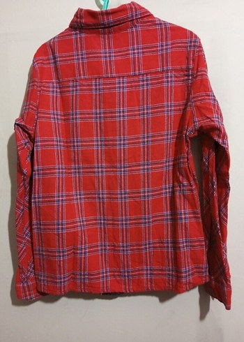 Kırmızı Siyah Ekose Çocuk Gömlek - Görsel 6