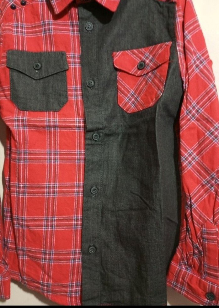 Kırmızı Siyah Ekose Çocuk Gömlek - Görsel 4