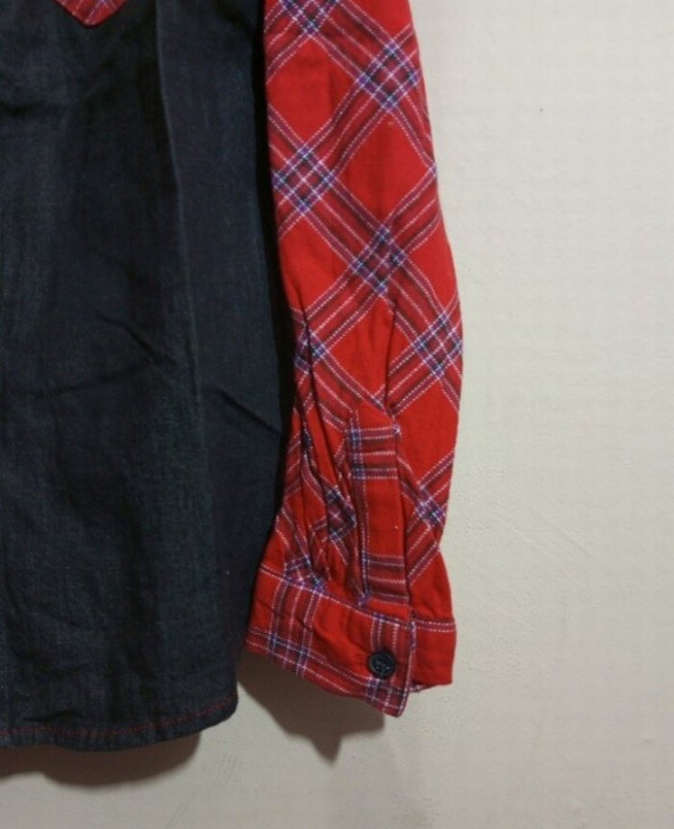 Kırmızı Siyah Ekose Çocuk Gömlek - Görsel 2