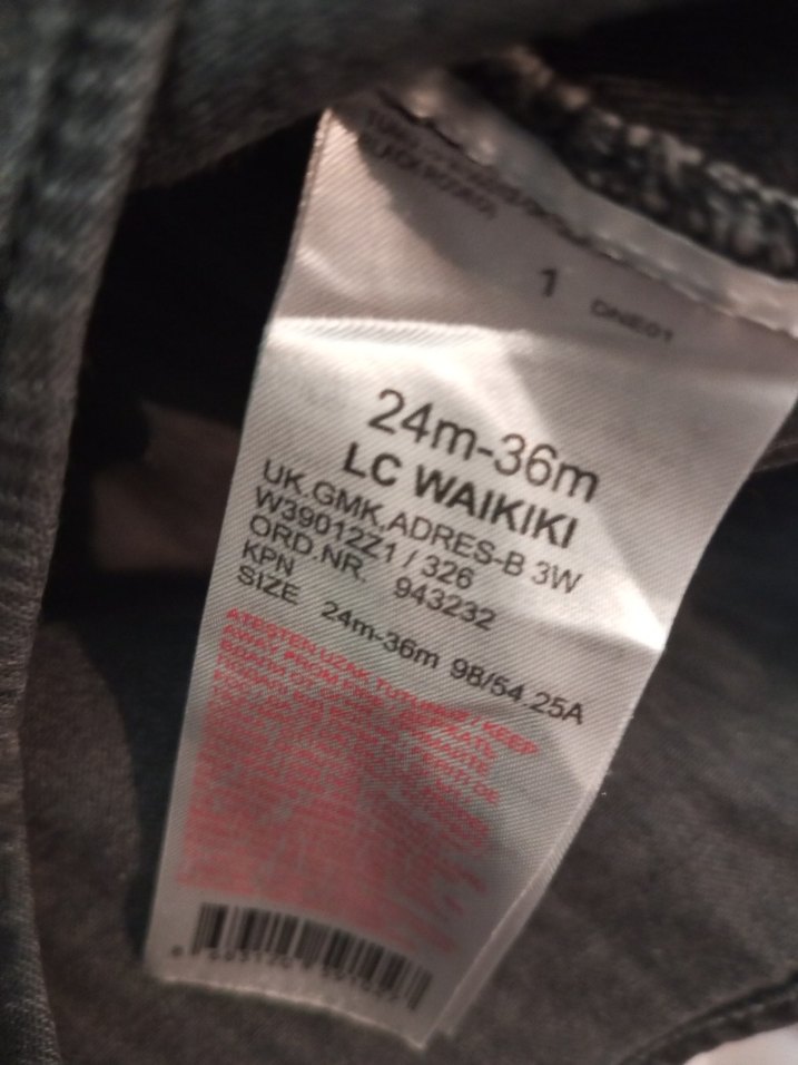 Gri Kız Çocuk Füme Kot Gömlek - Görsel 5