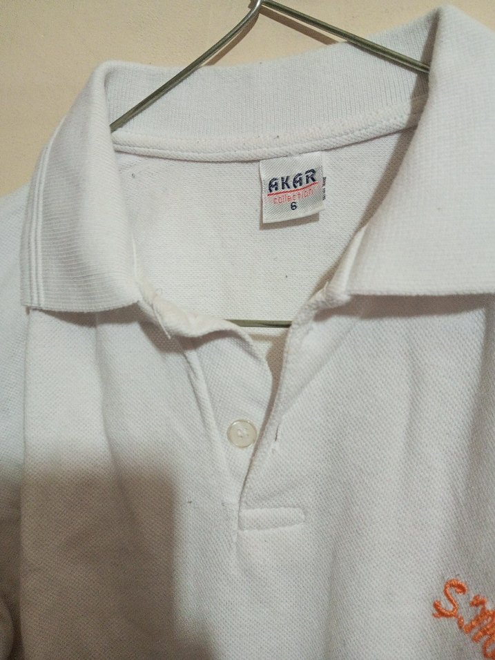 Okul için beyaz uzun kollu t-shirt - Görsel 4