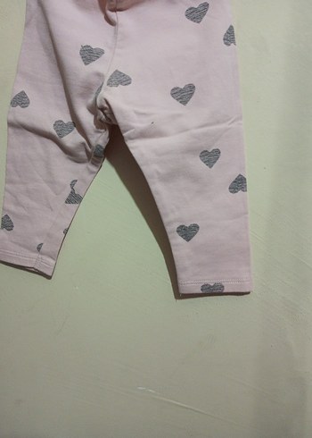 Kız Çocuk Pudra Pamuklu Tayt - Görsel 2