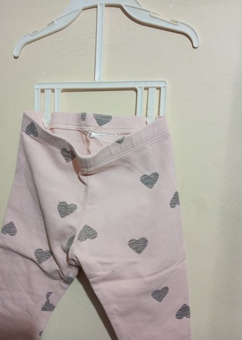 Kız Çocuk Pudra Pamuklu Tayt - Görsel 3