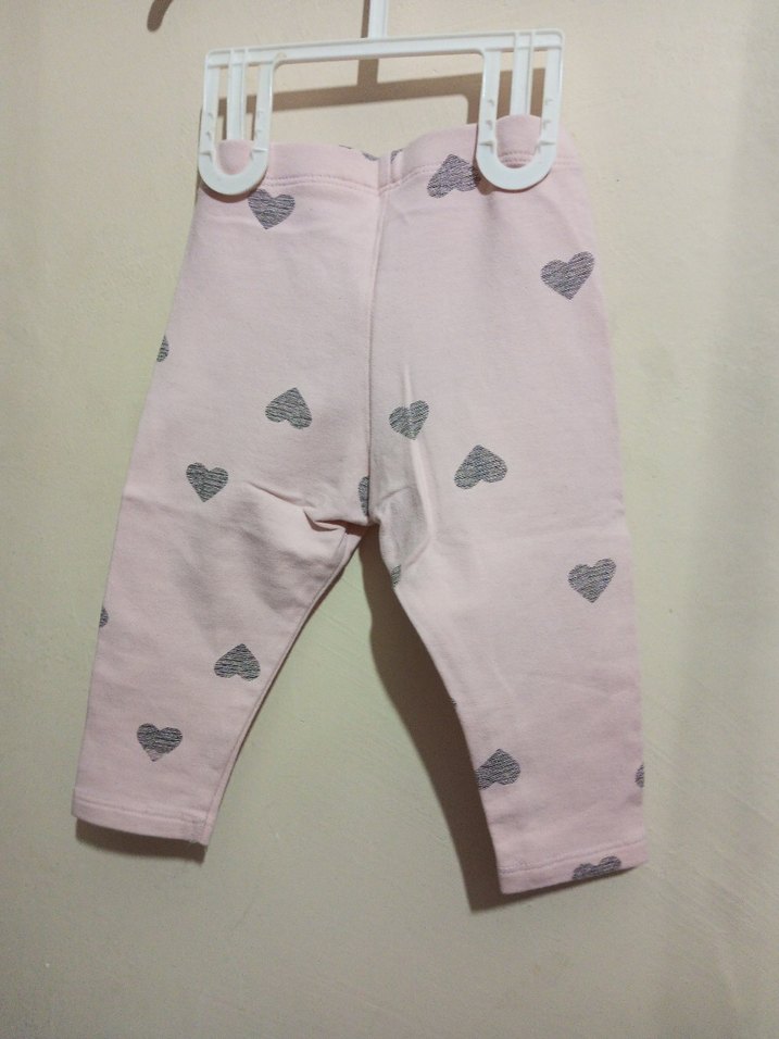 Kız Çocuk Pudra Pamuklu Tayt - Görsel 4