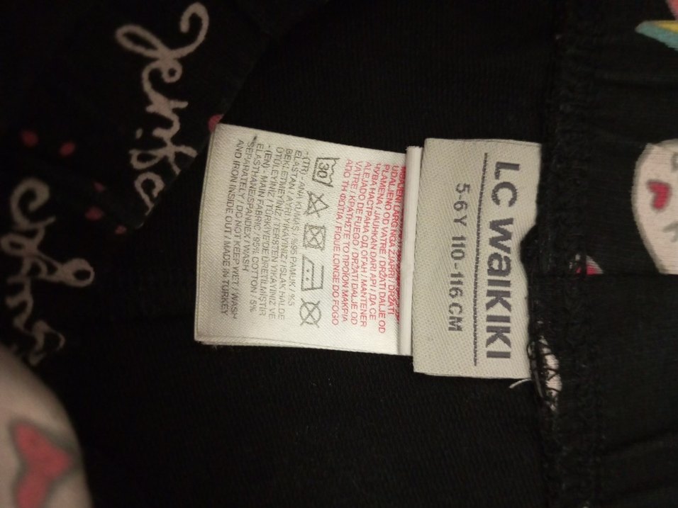 Kız Çocuk Çok Renkli Baskılı Rahat Tayt - Görsel 5