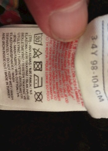 Kız Çocuk Renkli Baskılı Dar Kesim Tayt - Görsel 5