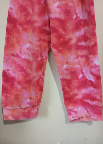 Pembe Batik Desenli Polarlı Kız Çocuk Eşofman Altı. - Görsel 2