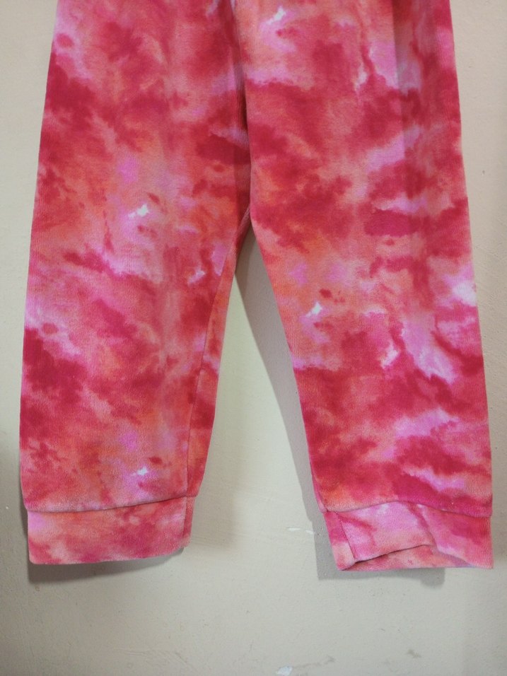 Pembe Batik Desenli Polarlı Kız Çocuk Eşofman Altı. - Görsel 2