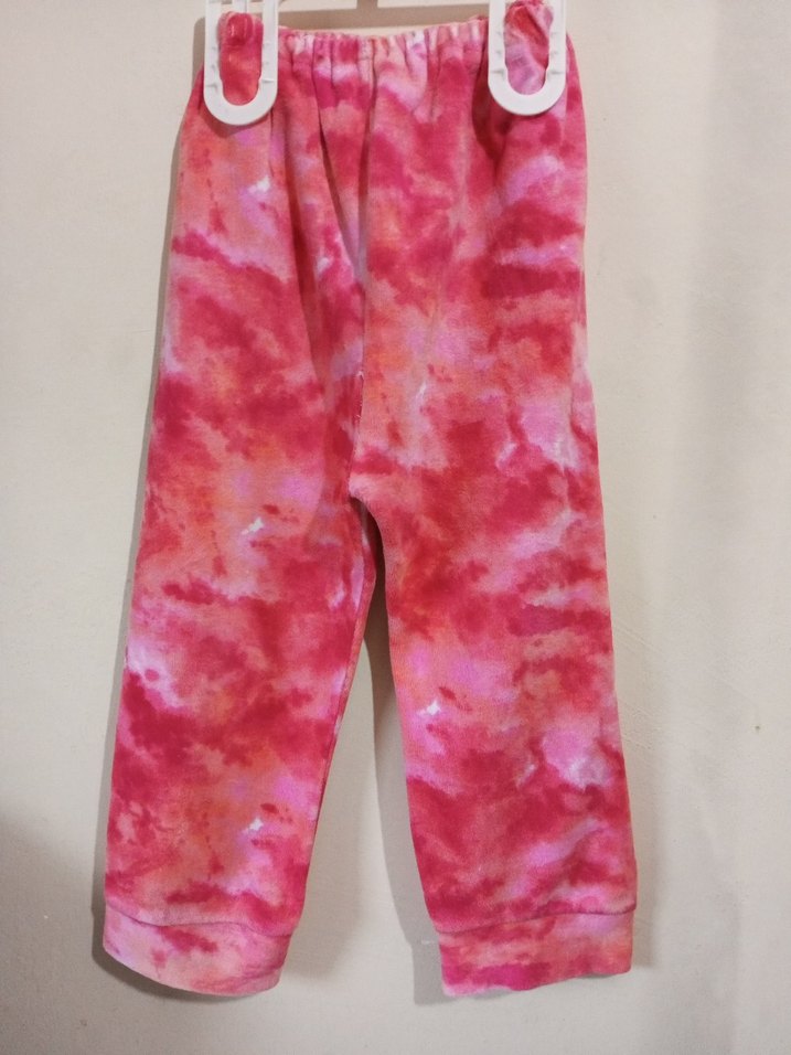 Pembe Batik Desenli Polarlı Kız Çocuk Eşofman Altı. - Görsel 4