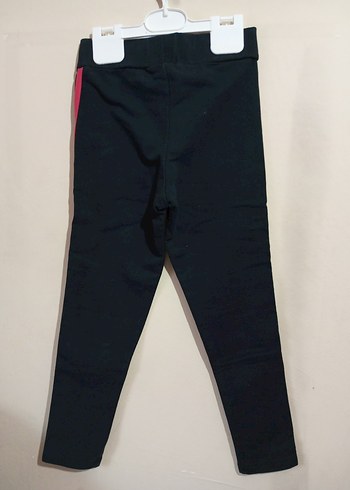 Kız Çocuk Pembe Çizgili Tayt - Görsel 4