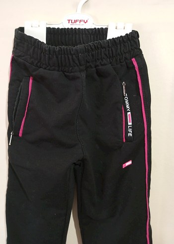 Kızlar için Fermuarlı Siyah Eşofman Altı - Görsel 3