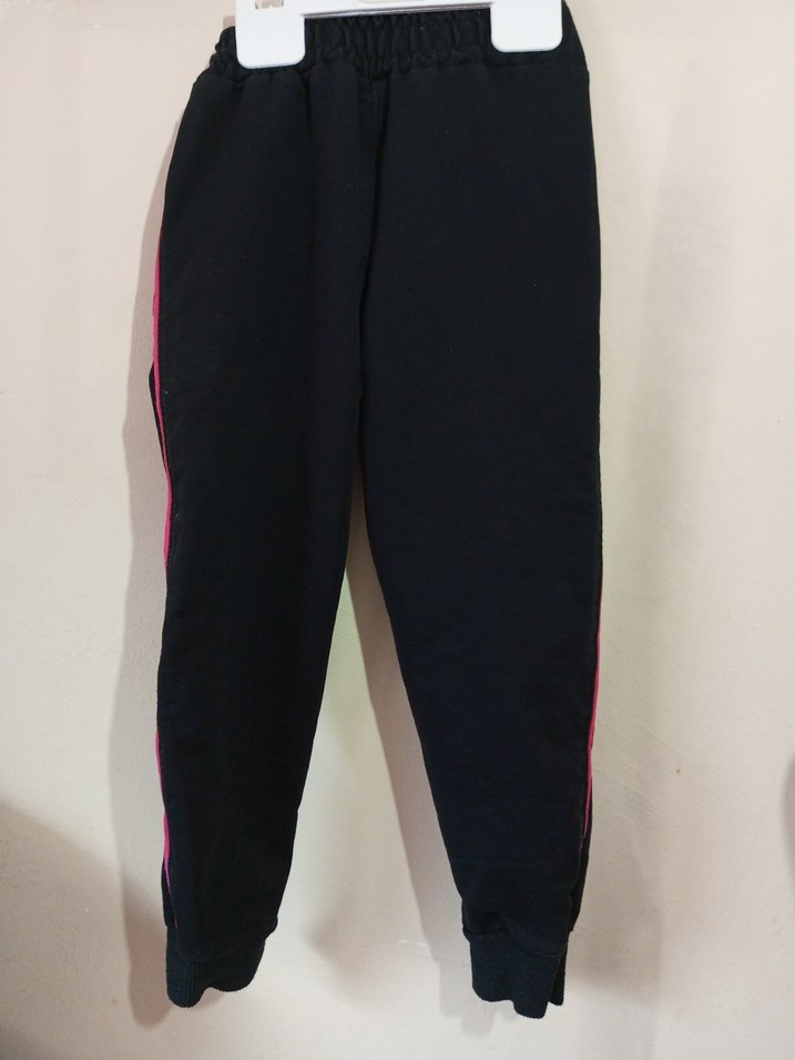 Kızlar için Fermuarlı Siyah Eşofman Altı - Görsel 5