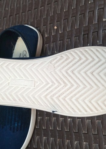 Lacivert Denim Kadın Sneakers Blok Topuklu - Görsel 7