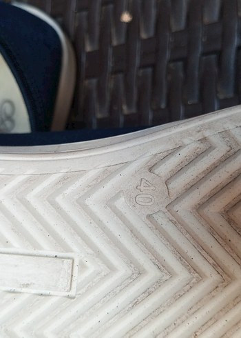 Lacivert Denim Kadın Sneakers Blok Topuklu - Görsel 8