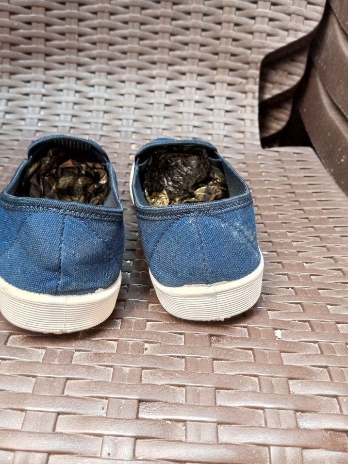 Lacivert Denim Kadın Sneakers Blok Topuklu - Görsel 4