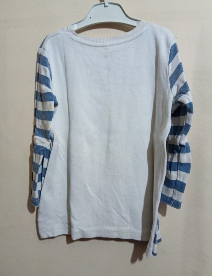 Çizgili Baskılı Erkek. Çocuk Sweatshirt - Görsel 2