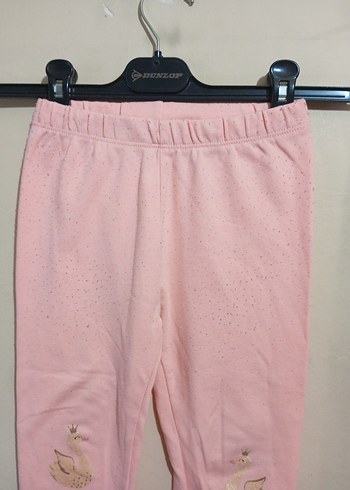 Kız Çocuk Pembe Dantel Detaylı Rahat Tayt - Görsel 3