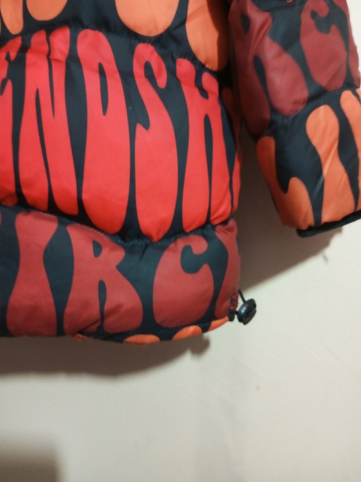 Erkek Çocuk Renkli Yazılı Kapüşonlu Mont - Görsel 5