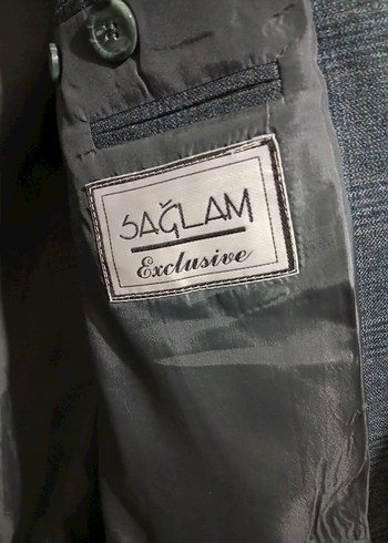 Koyu Mavi Kırcıllı Erkek Ceket - Görsel 6