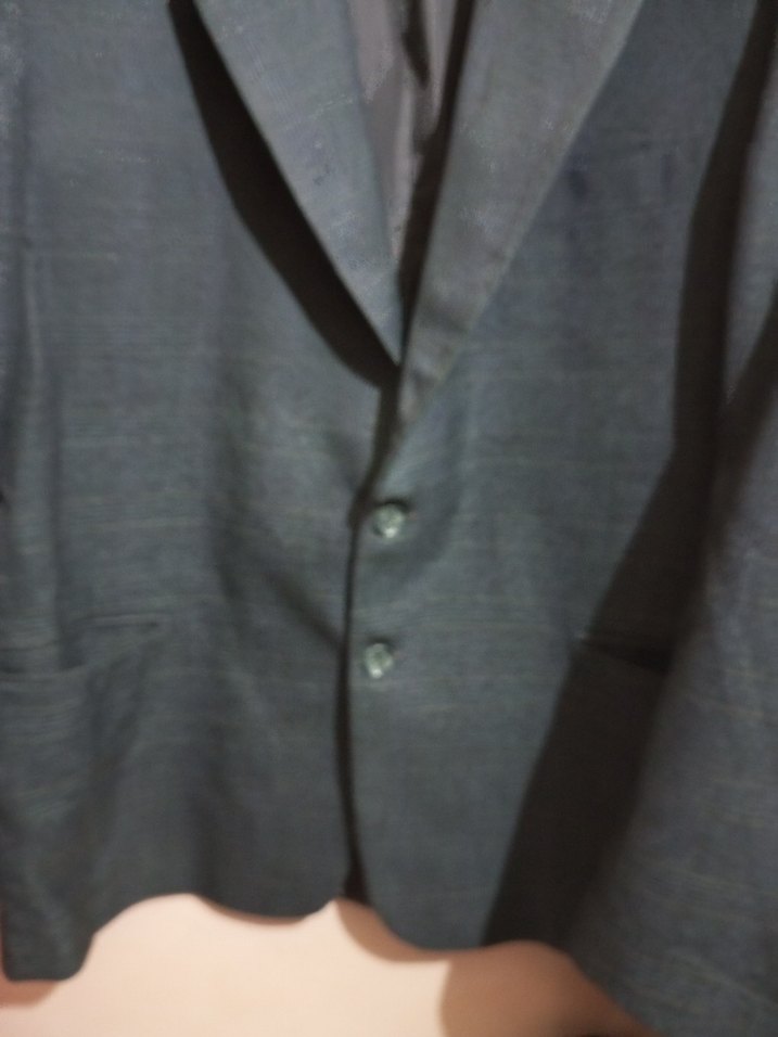 Koyu Mavi Kırcıllı Erkek Ceket - Görsel 3