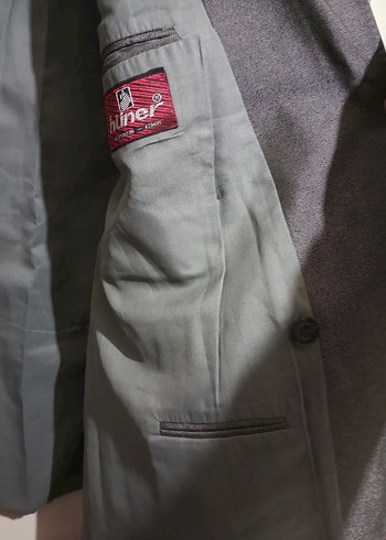 Gri Erkek Klasik Kesim Ceket - Görsel 6