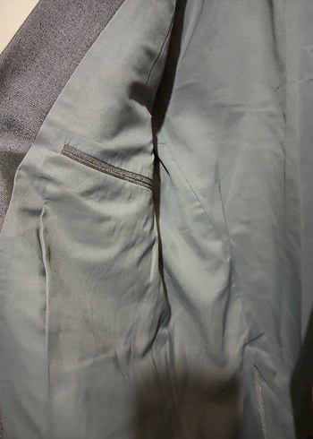 Gri Erkek Klasik Kesim Ceket - Görsel 8