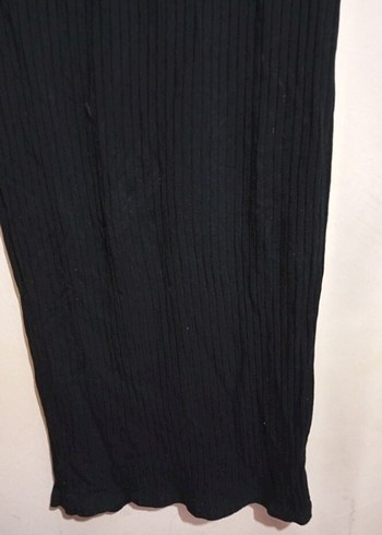 Siyah Uzun Kollu Dar Kesim Kalem Elbise - Görsel 2