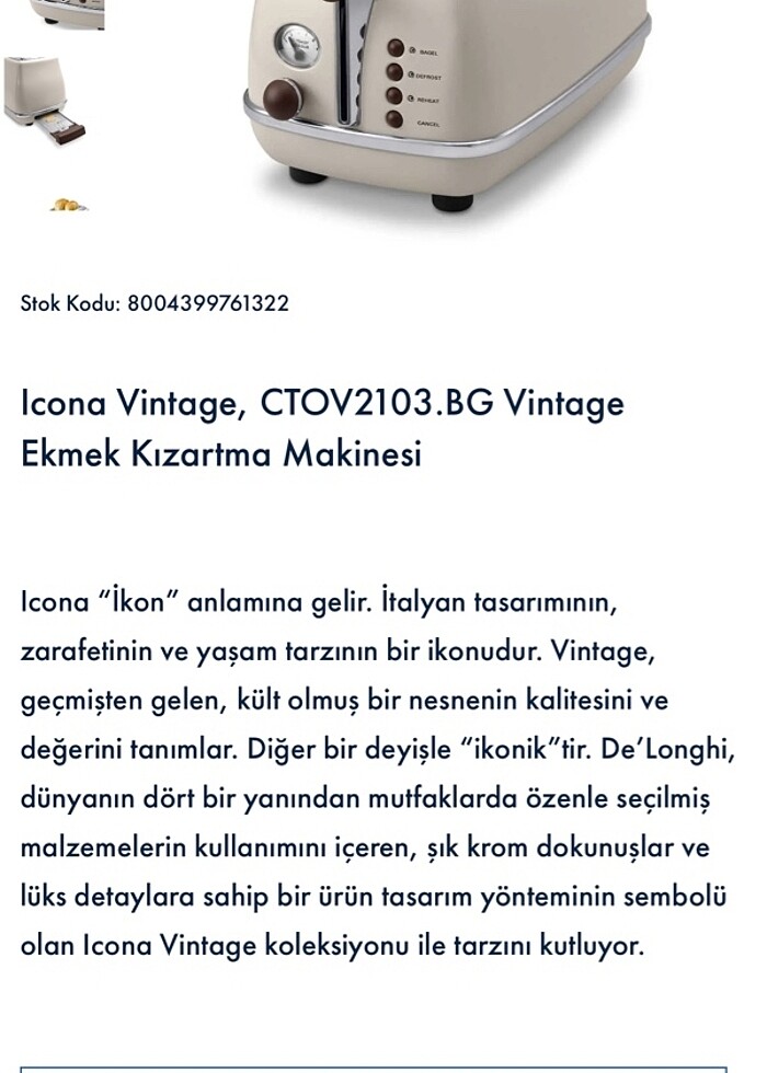 Delonghi ekmek kızartma makinesi - Görsel 5