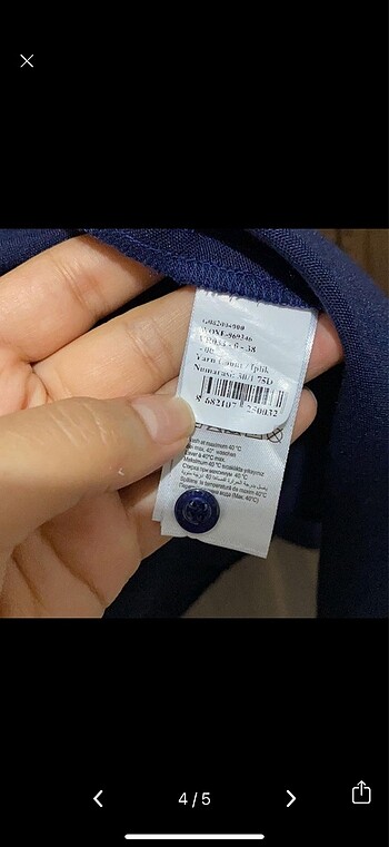 38 Beden lacivert Renk Zara gömlek