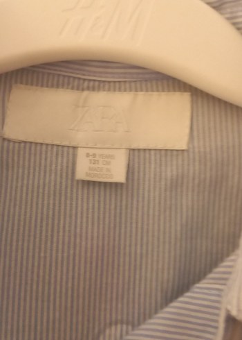 Düğmeli Beyaz Pamuklu Uzun Kollu kiz çocuk Gömlek #zara #gömlek - Görsel 3