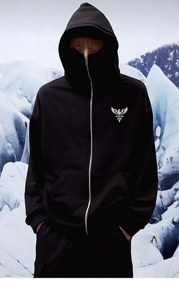 Diğer Maskeli oversize hırka
