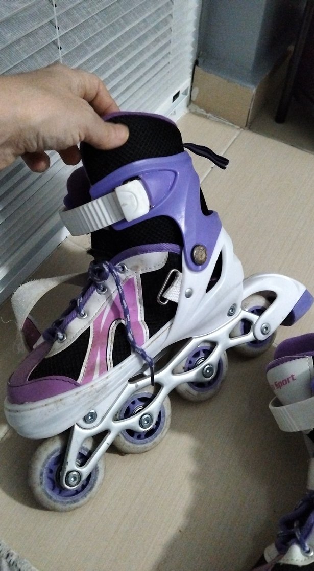 Mor Renk Bağcıklı kız Paten - Görsel 3