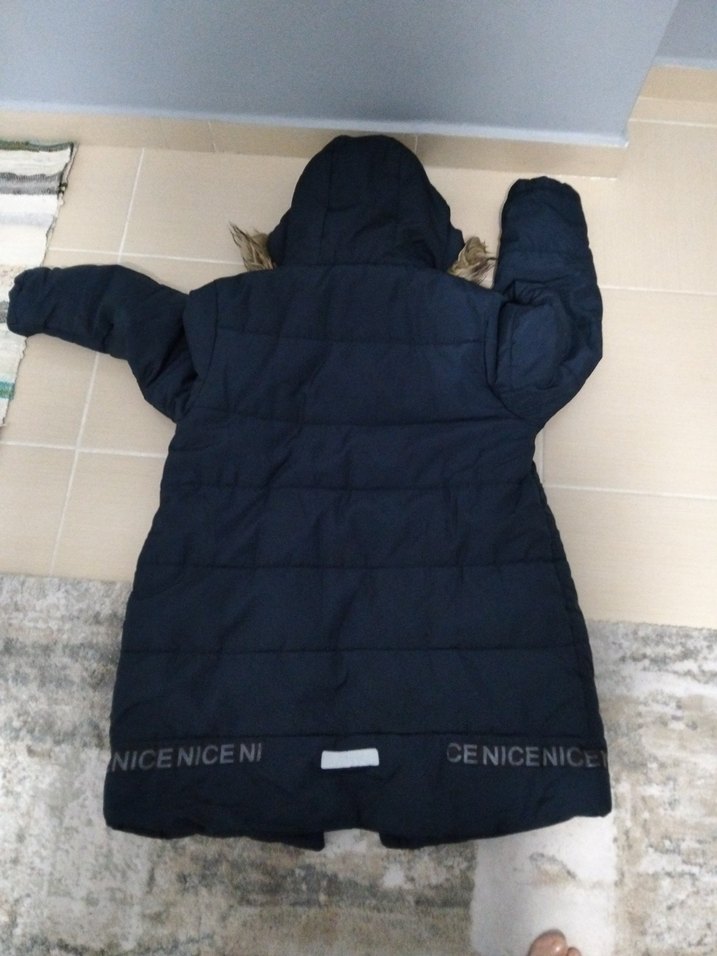 lacivert Kürklü erkek Kış Montu - Görsel 2