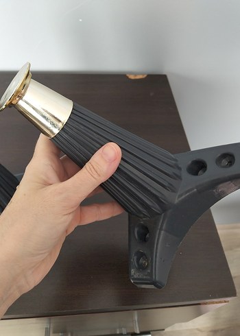 Siyah Gri Metal Masaüstü Dekoratif Ayaklar - Görsel 4