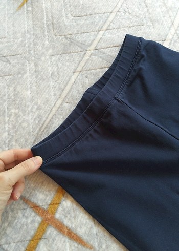 Kız Çocuk Lacivert Tayt Elastik Bel - Görsel 7