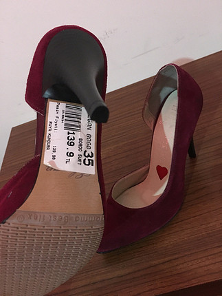 35 Beden Bordo süet ayakkabı