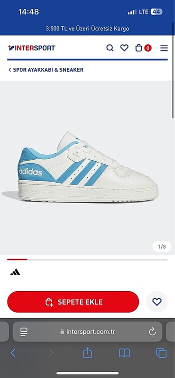adidas Rivalry Low Unisex Krem Rengi Sneaker