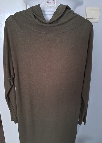 BejHaki yeşil Degaje Yakalı  Tunik - Görsel 2