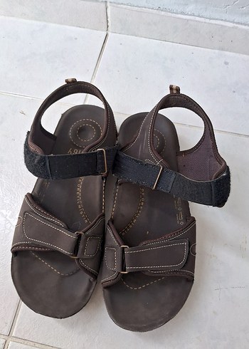Twigy Kahverengi Deri Erkek Sandalet - Görsel 7