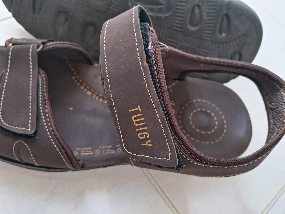 Twigy Kahverengi Deri Erkek Sandalet - Görsel 5