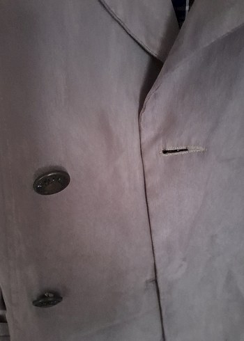 Bej Süet Midi Kadın Trençkot - Görsel 3