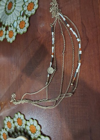 Bohem Zincir Detaylı Uzun Kadın Kolye - Görsel 2